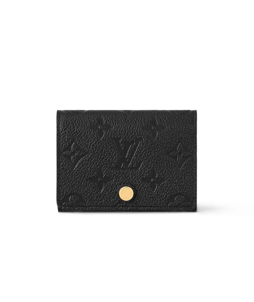 LOUIS VUITTON Черный кожаный кардхолдер, фото 5