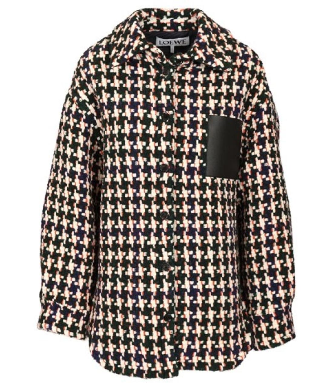 LOEWE Мульти шерстяная рубашка, фото 3