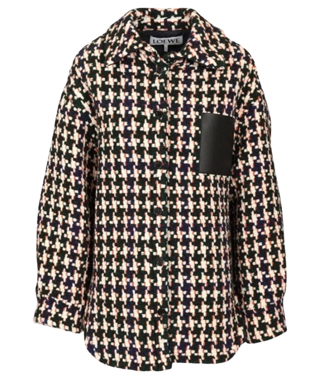 LOEWE Мульти шерстяная рубашка, фото 1