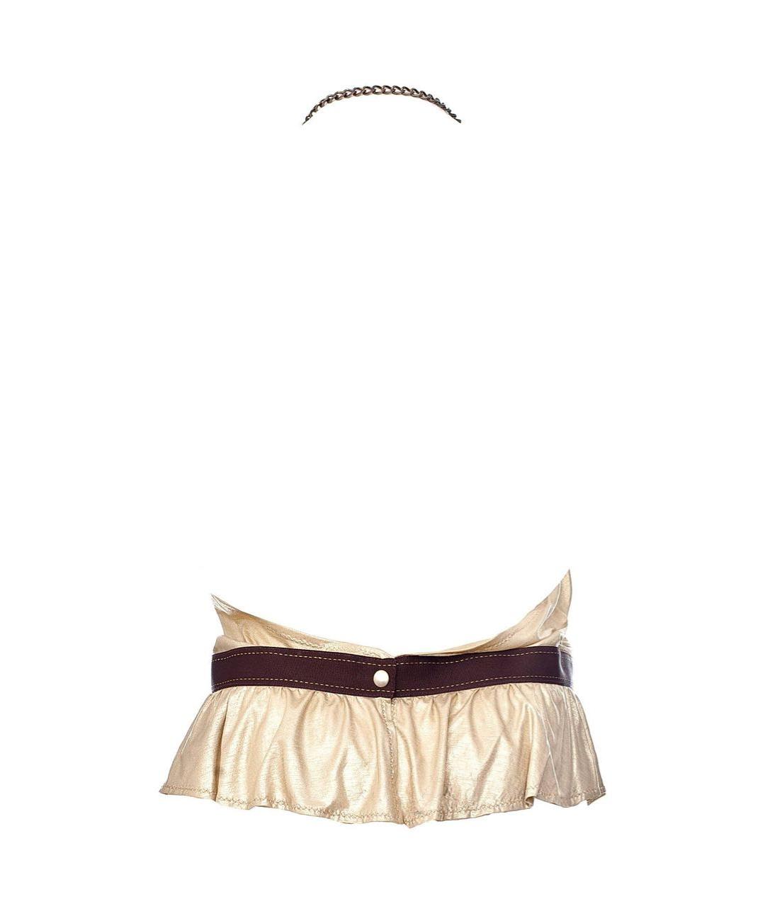 PINKO Золотая хлопковая майка, фото 2