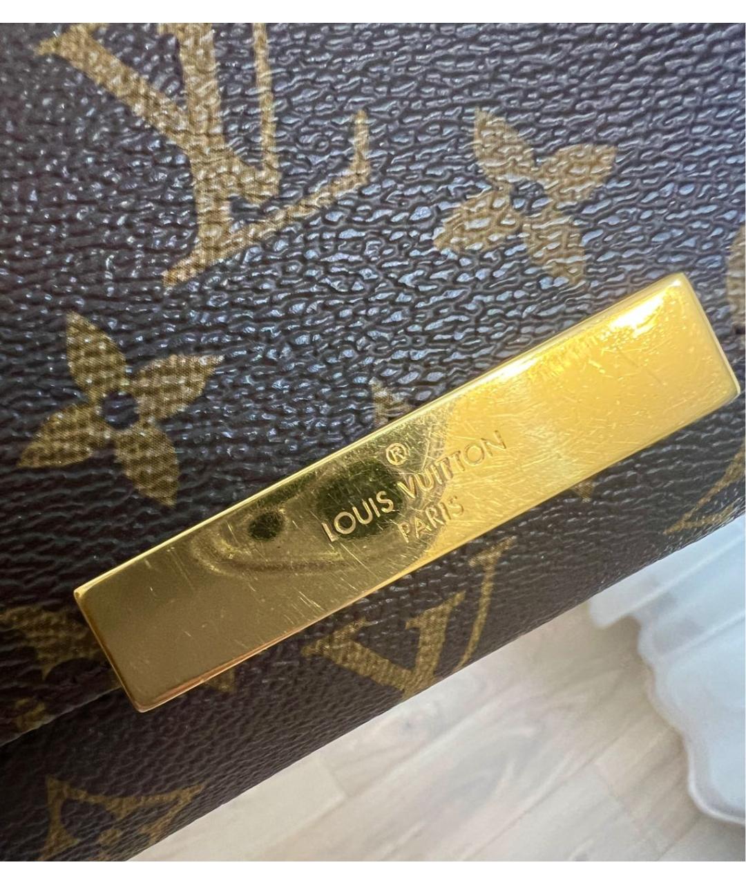 LOUIS VUITTON Коричневая сумка с короткими ручками, фото 2