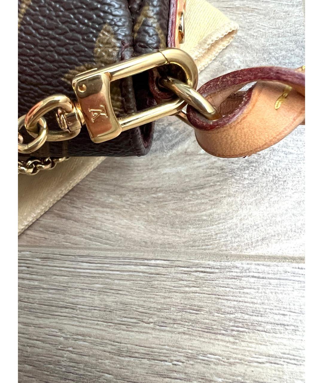 LOUIS VUITTON Коричневая сумка с короткими ручками, фото 6