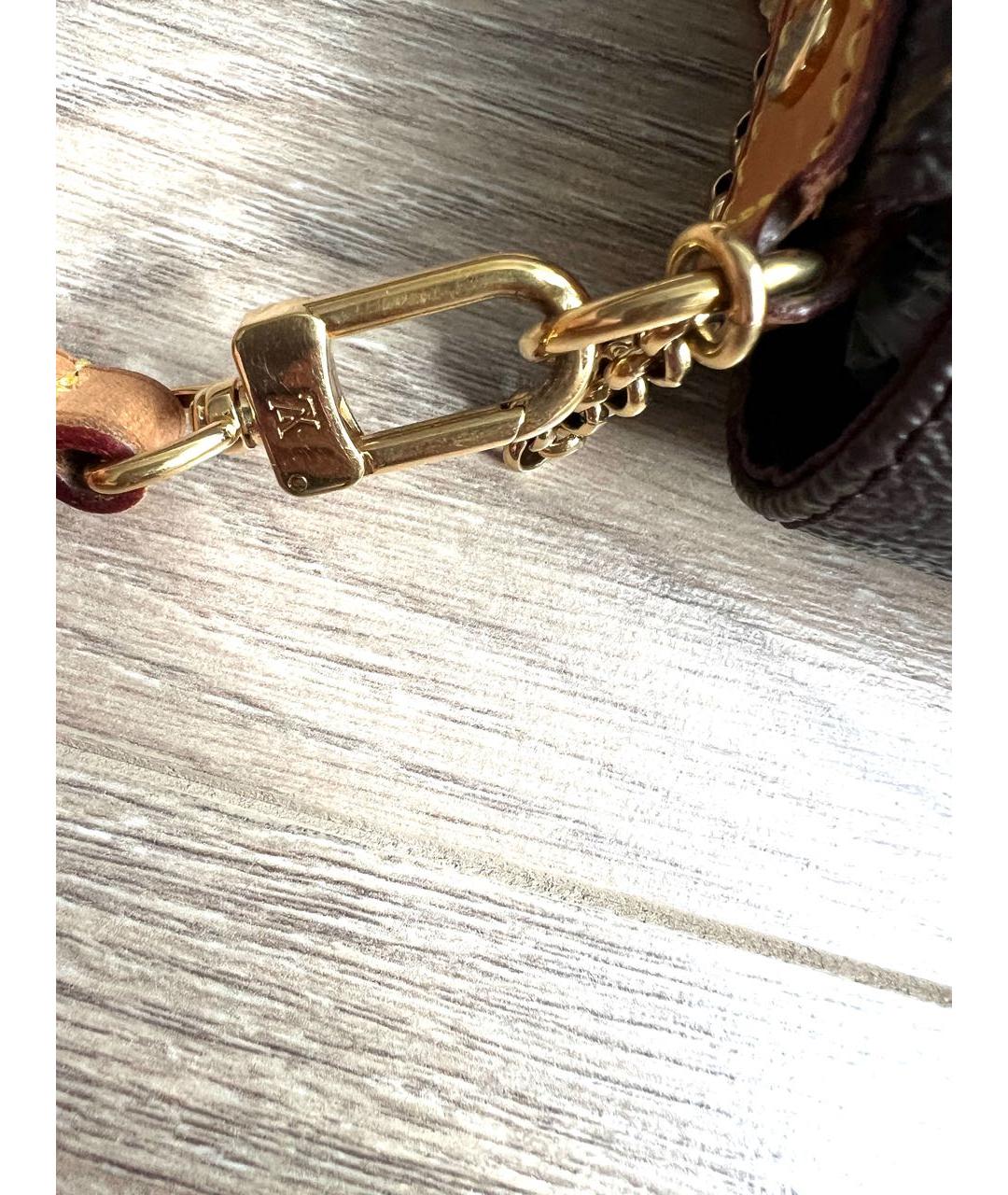 LOUIS VUITTON Коричневая сумка с короткими ручками, фото 7