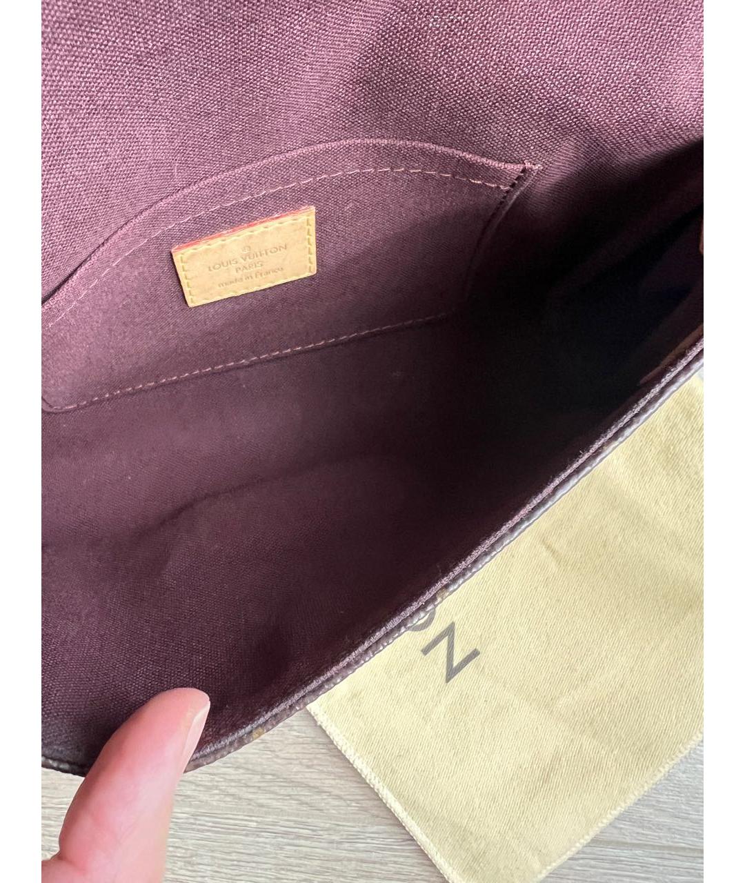 LOUIS VUITTON Коричневая сумка с короткими ручками, фото 8