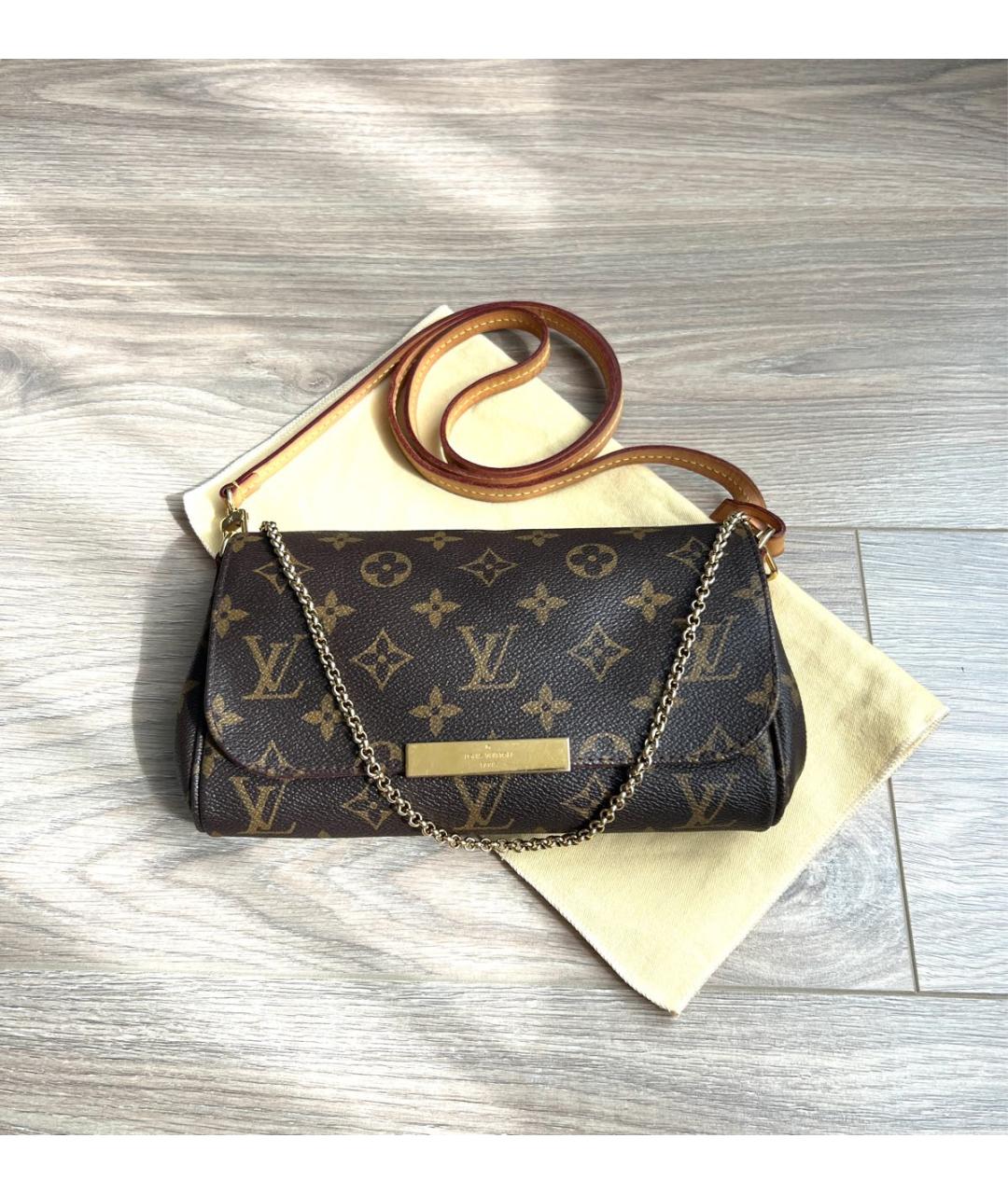 LOUIS VUITTON Коричневая сумка с короткими ручками, фото 9