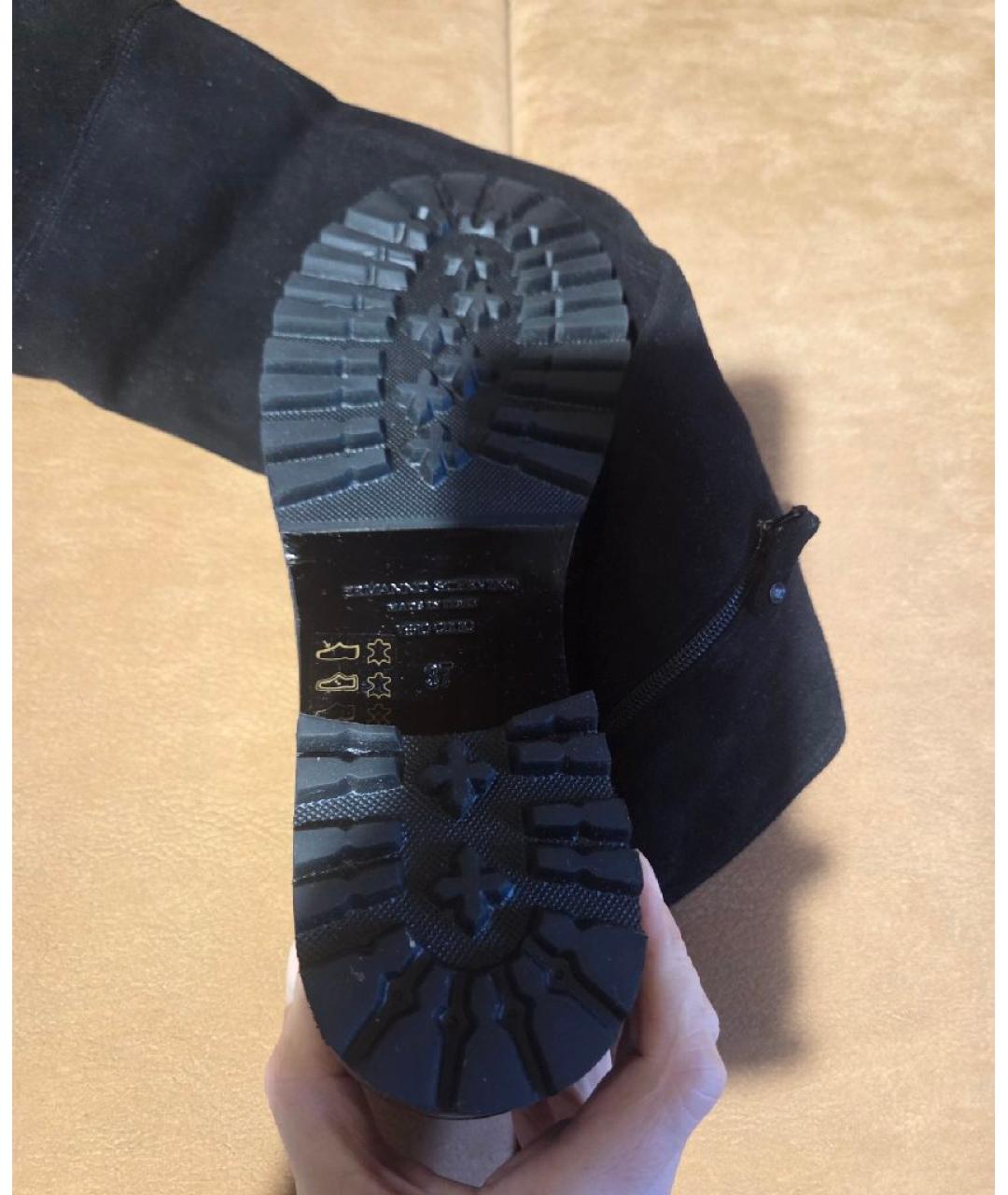 ERMANNO SCERVINO Черные замшевые мокасины, фото 3