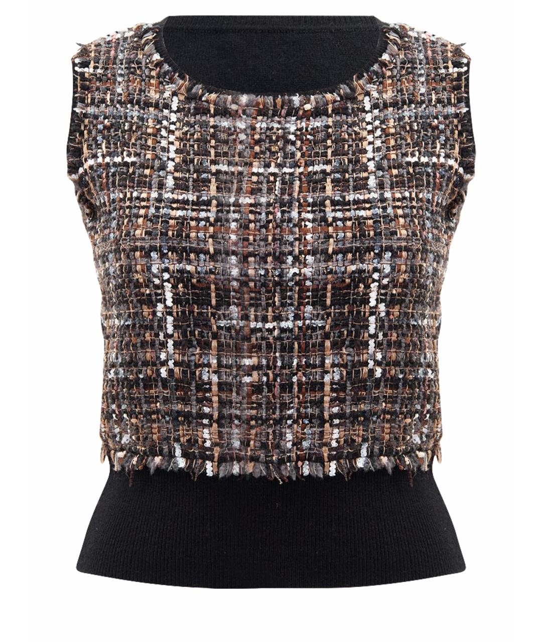 GIAMBATTISTA VALLI Черная кашемировая жилетка, фото 1