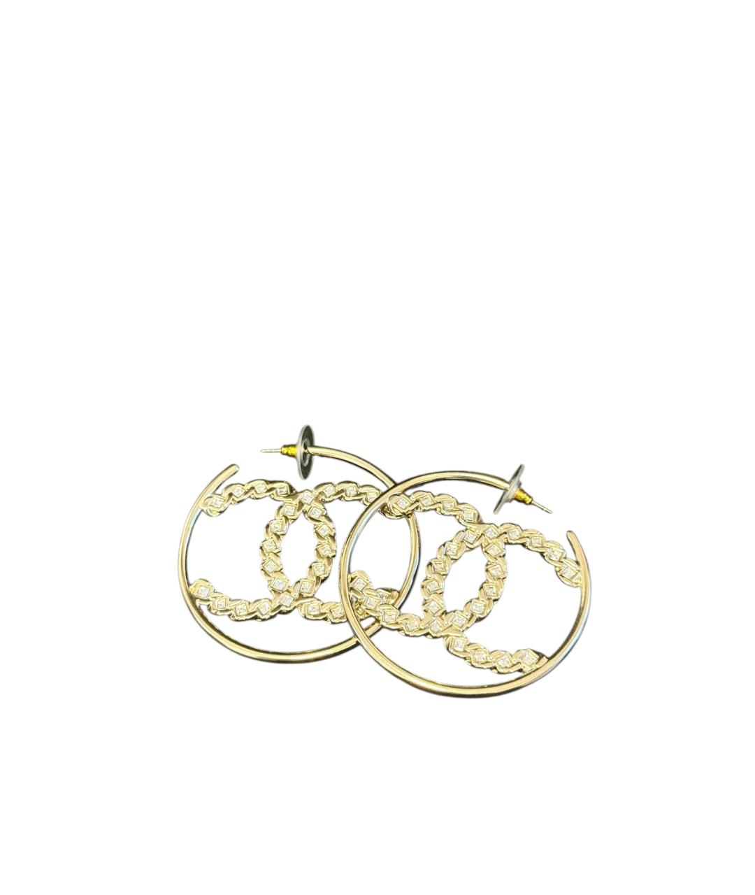 CHANEL Золотые позолоченные серьги, фото 1