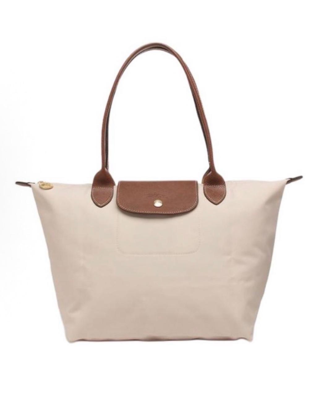 LONGCHAMP Бежевая сумка тоут, фото 5