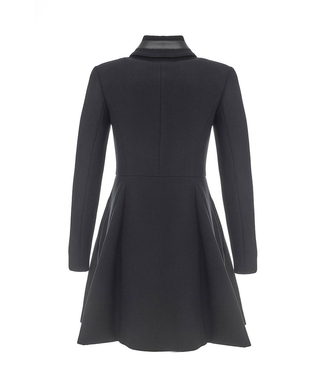 PINKO Черное полиэстеровое пальто, фото 2