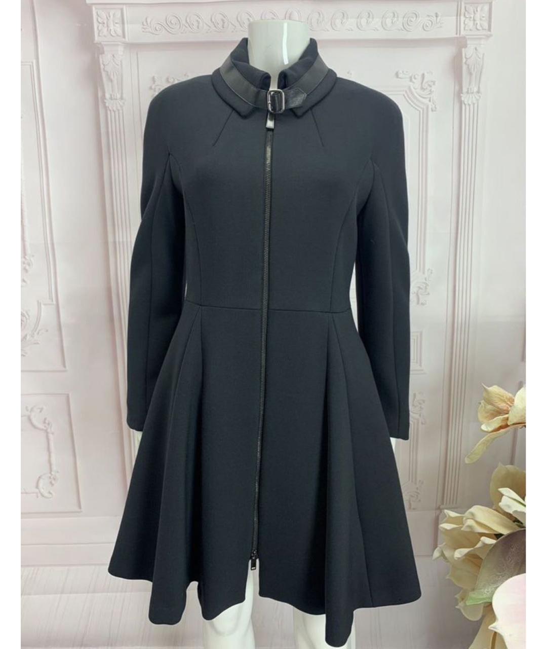 PINKO Черное полиэстеровое пальто, фото 5