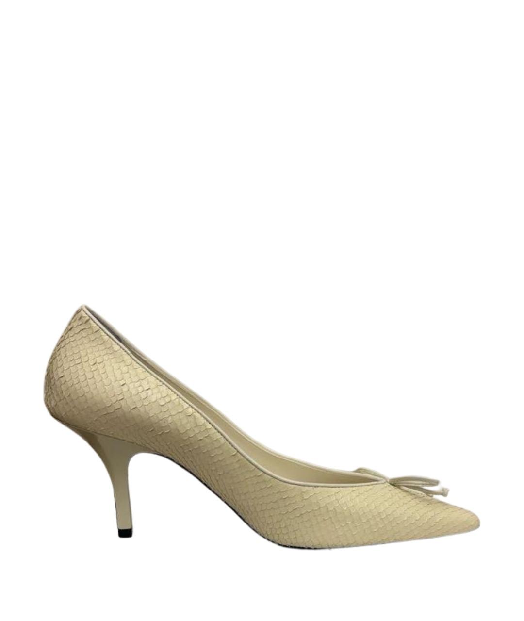 JACQUEMUS Белые кожаные туфли, фото 1