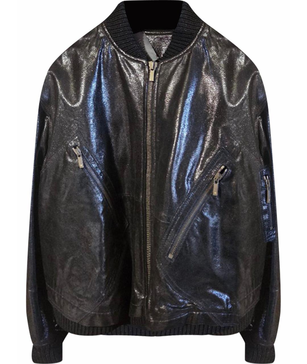 LORENA ANTONIAZZI Черная кожаная куртка, фото 1