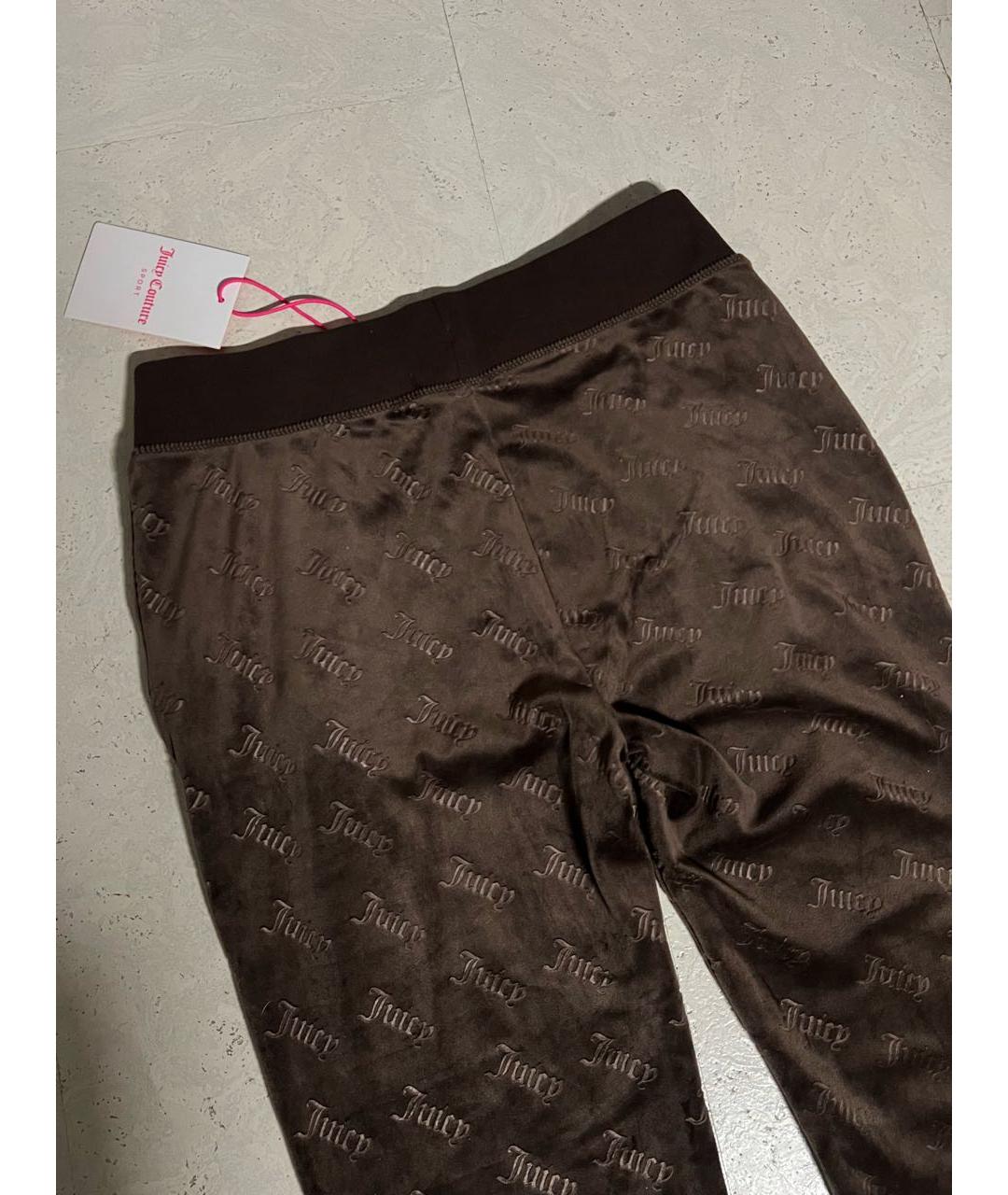 JUICY COUTURE Коричневый велюровый спортивные костюмы, фото 6
