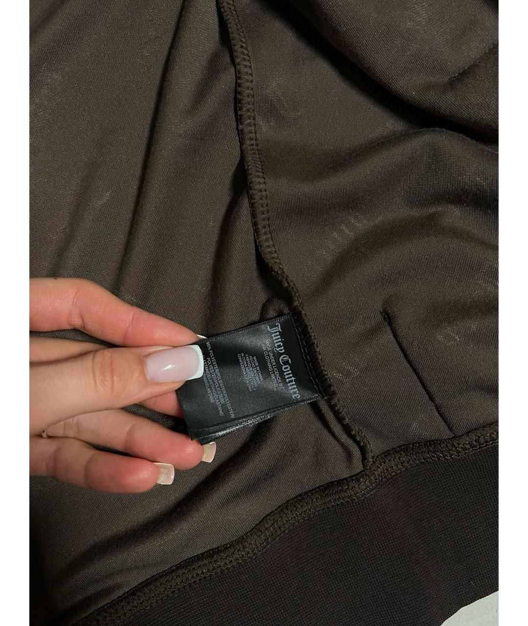 JUICY COUTURE Коричневый велюровый спортивные костюмы, фото 4