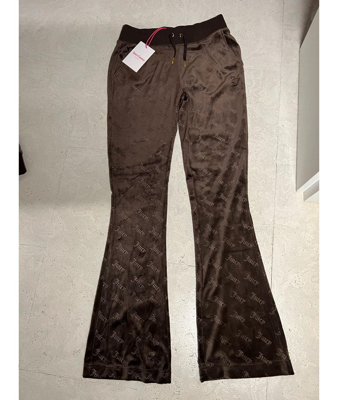 JUICY COUTURE Коричневый велюровый спортивные костюмы, фото 3