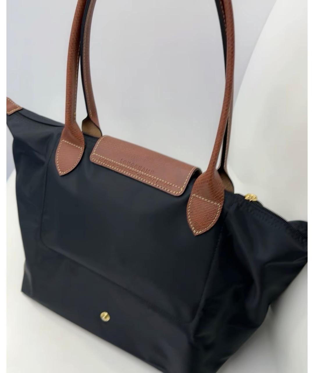 LONGCHAMP Черная сумка с короткими ручками, фото 4