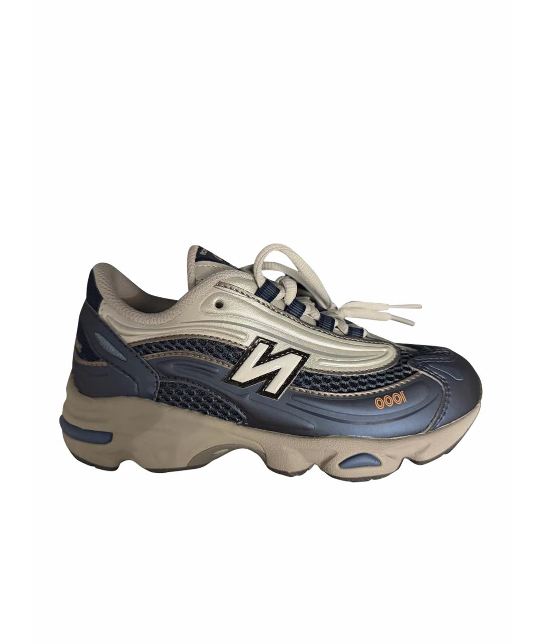 NEW BALANCE Синие кожаные кеды, фото 1