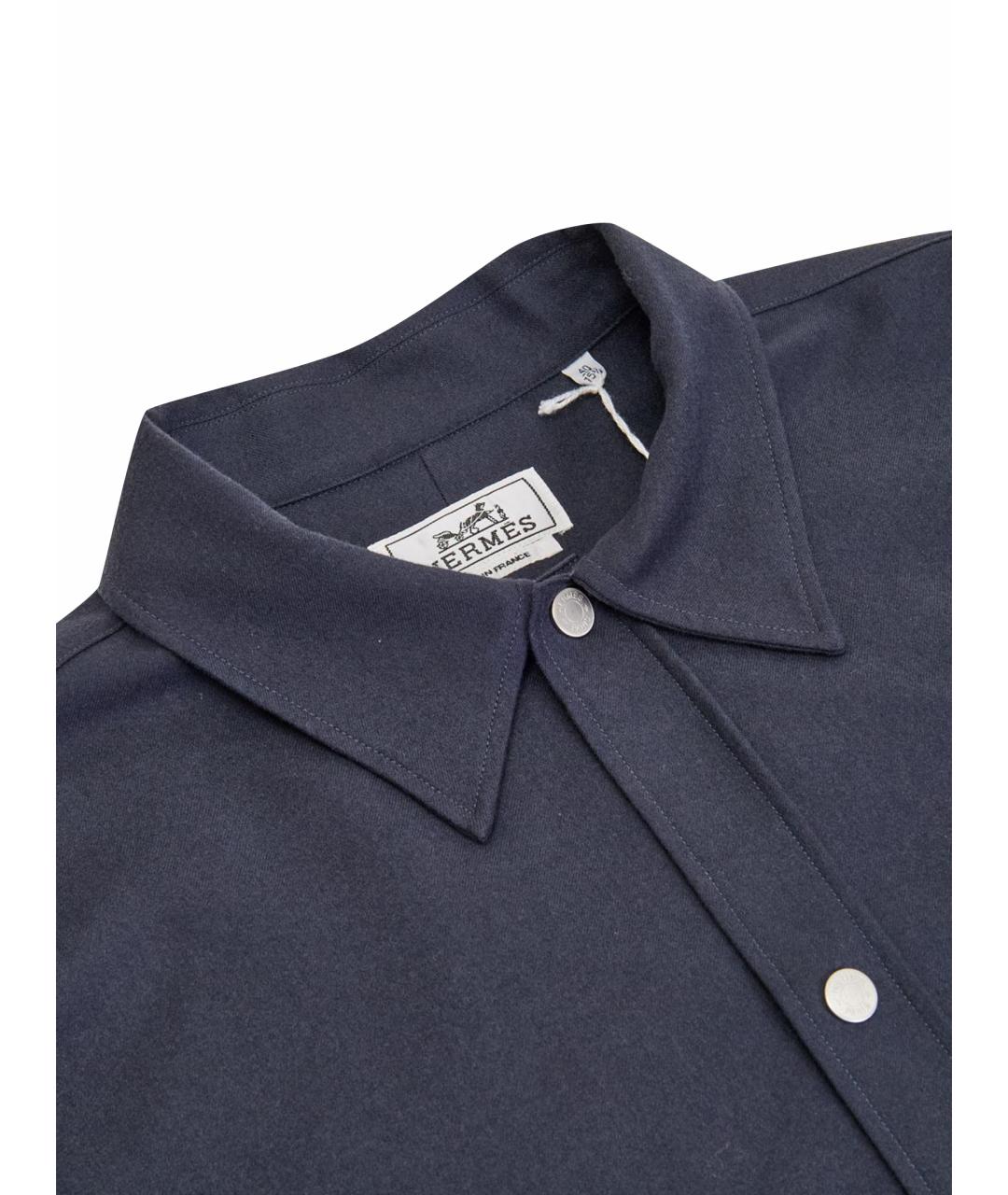 HERMES Синяя шерстяная куртка, фото 6