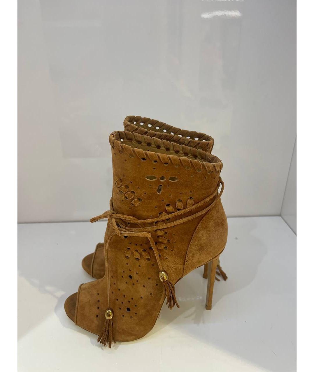 LE SILLA Коричневые замшевые туфли, фото 4