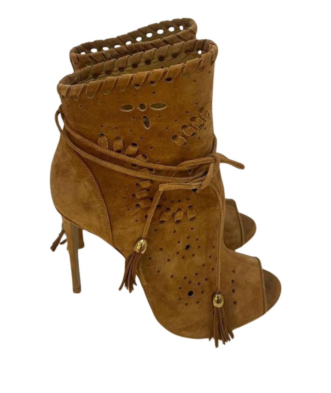 LE SILLA Коричневые замшевые туфли, фото 5