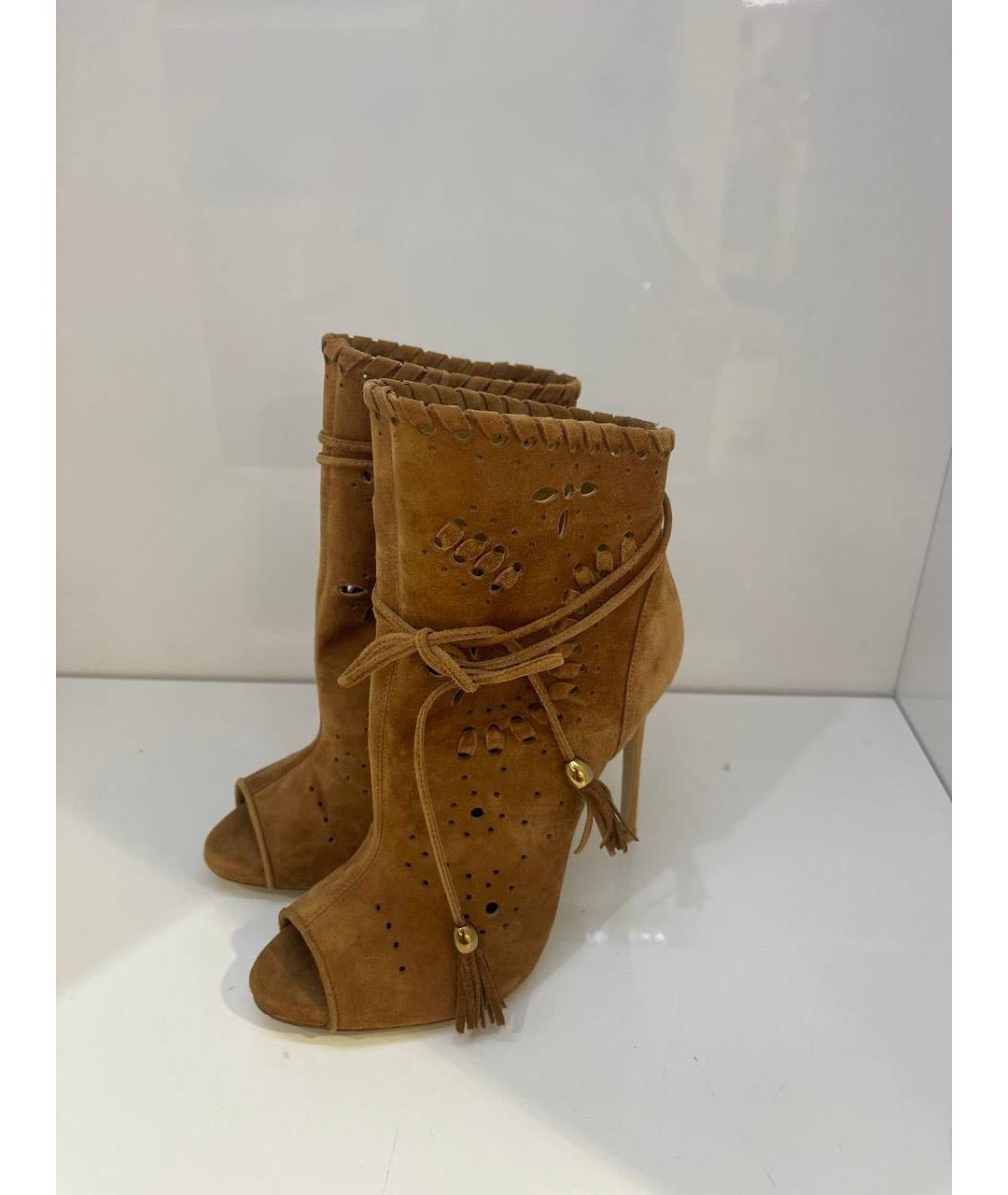 LE SILLA Коричневые замшевые туфли, фото 3