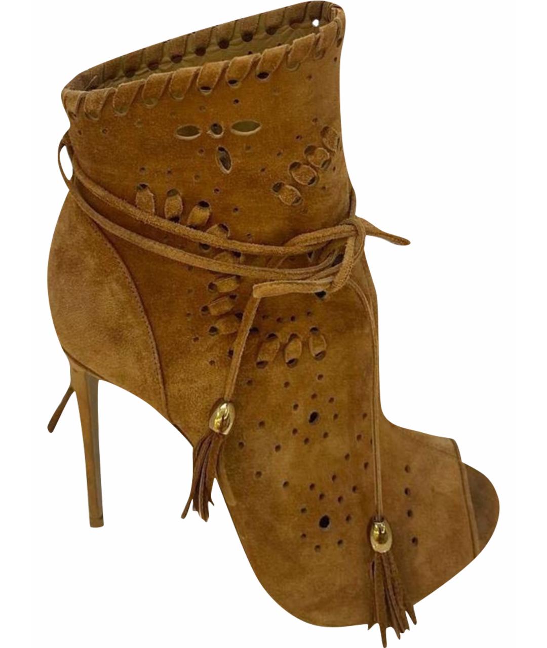 LE SILLA Коричневые замшевые туфли, фото 1