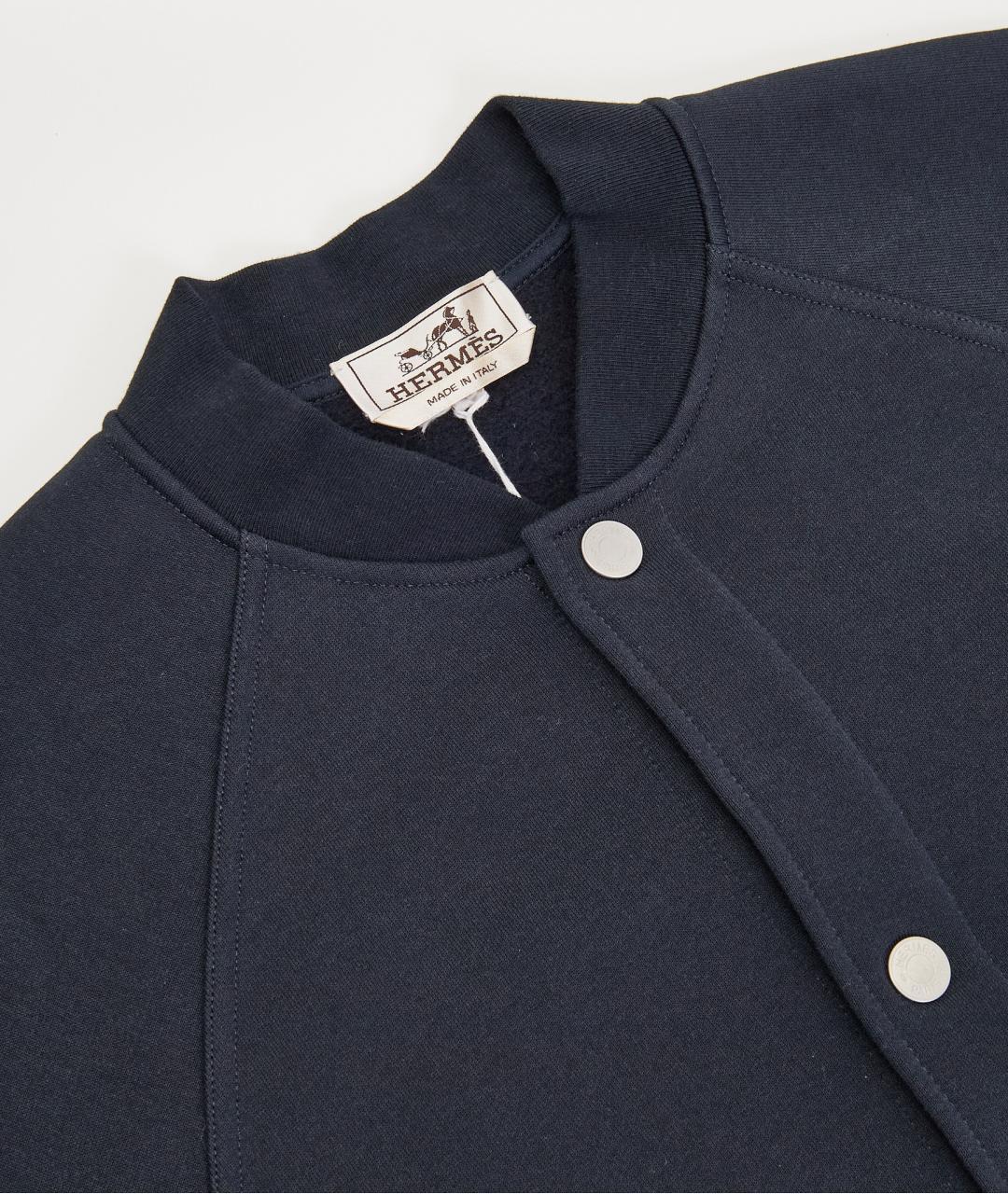 HERMES Темно-синяя хлопковая куртка, фото 3
