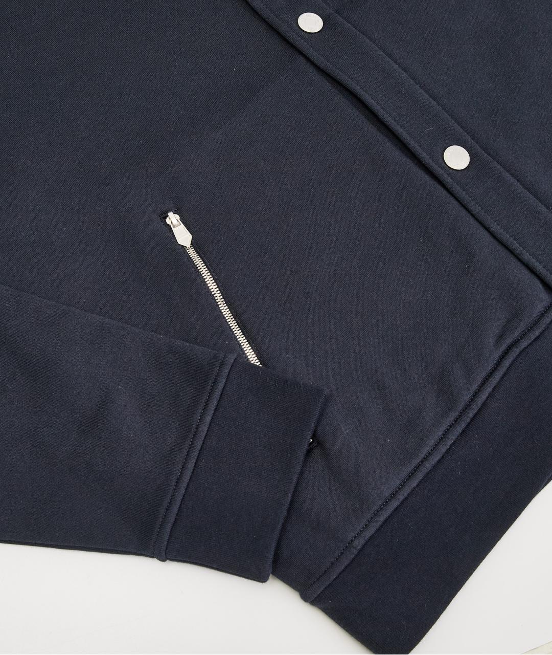 HERMES Темно-синяя хлопковая куртка, фото 4