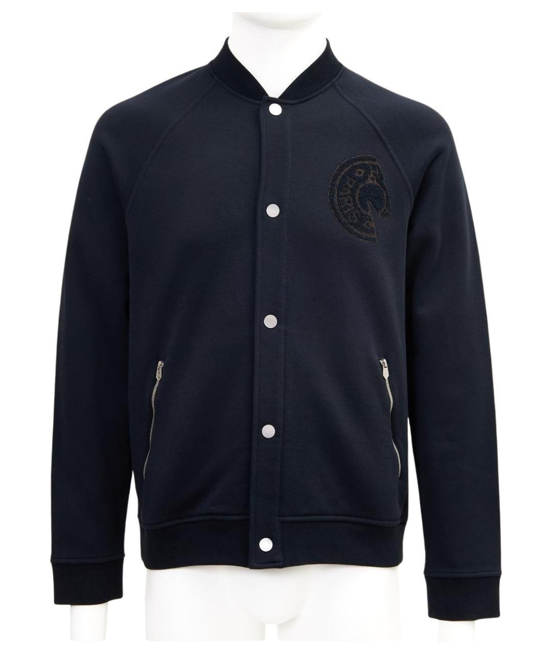 HERMES Темно-синяя хлопковая куртка, фото 1