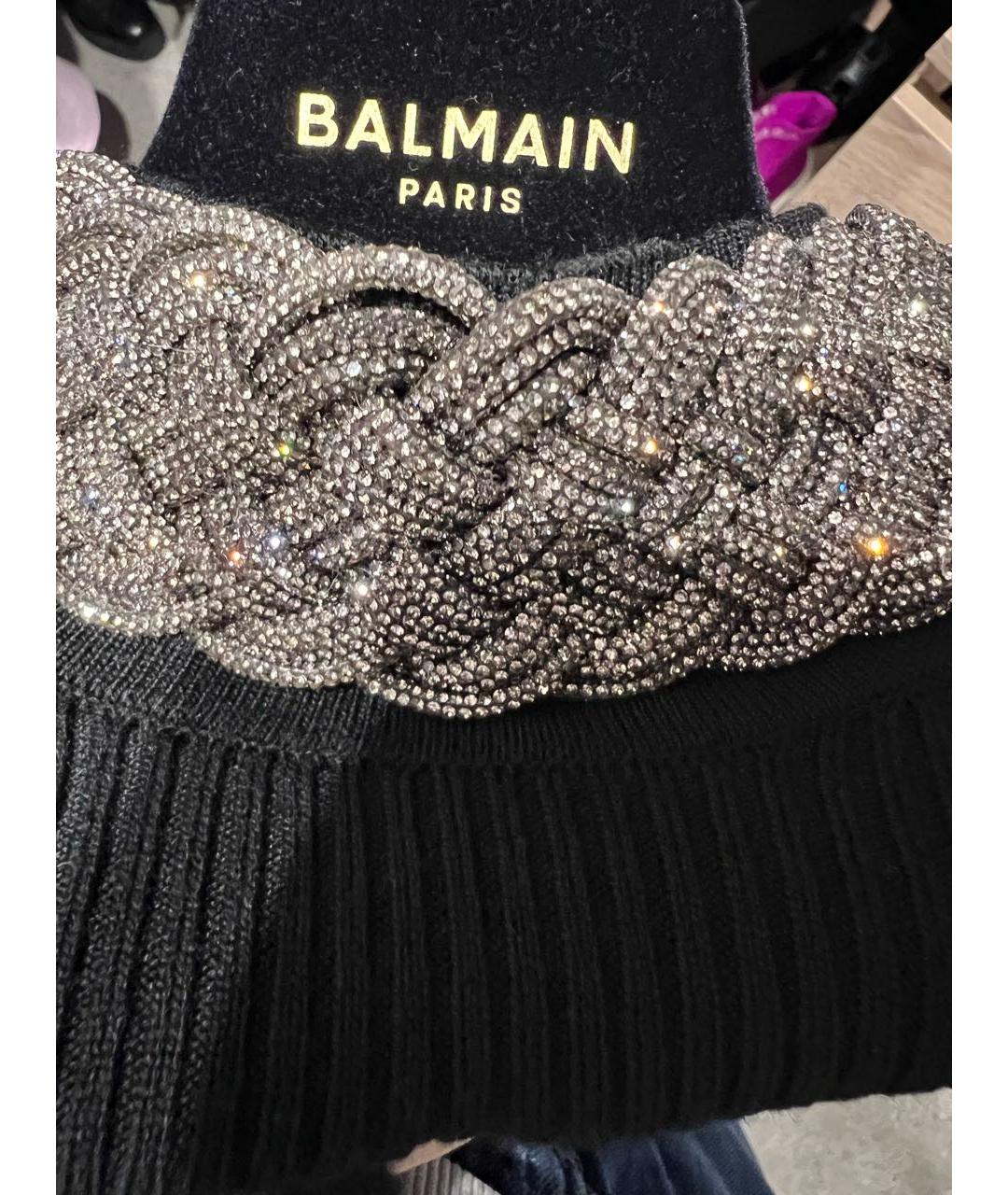 GIUSEPPE DI MORABITO Черное шерстяное вечернее платье, фото 3