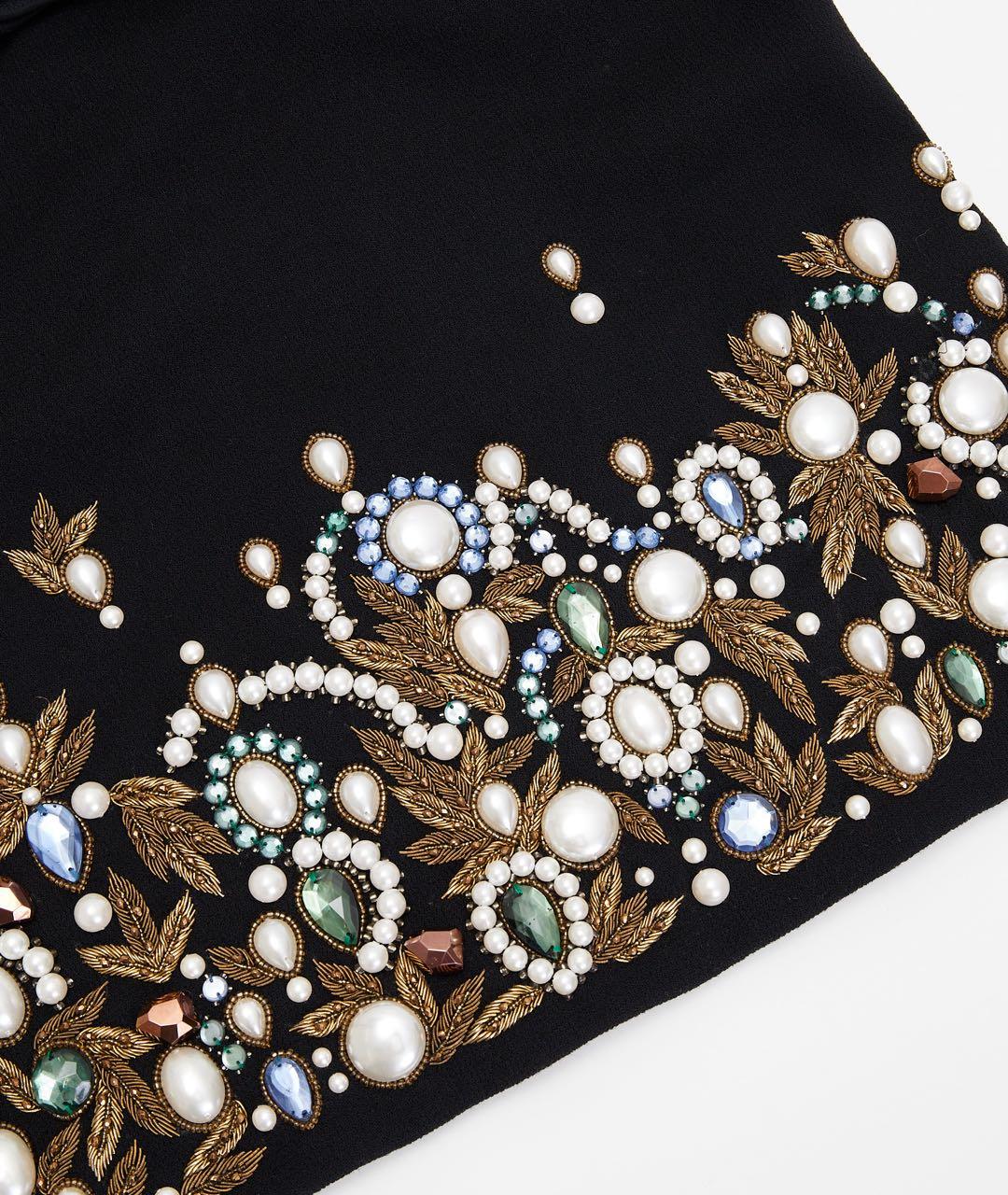 OSCAR DE LA RENTA Черное шерстяное вечернее платье, фото 3