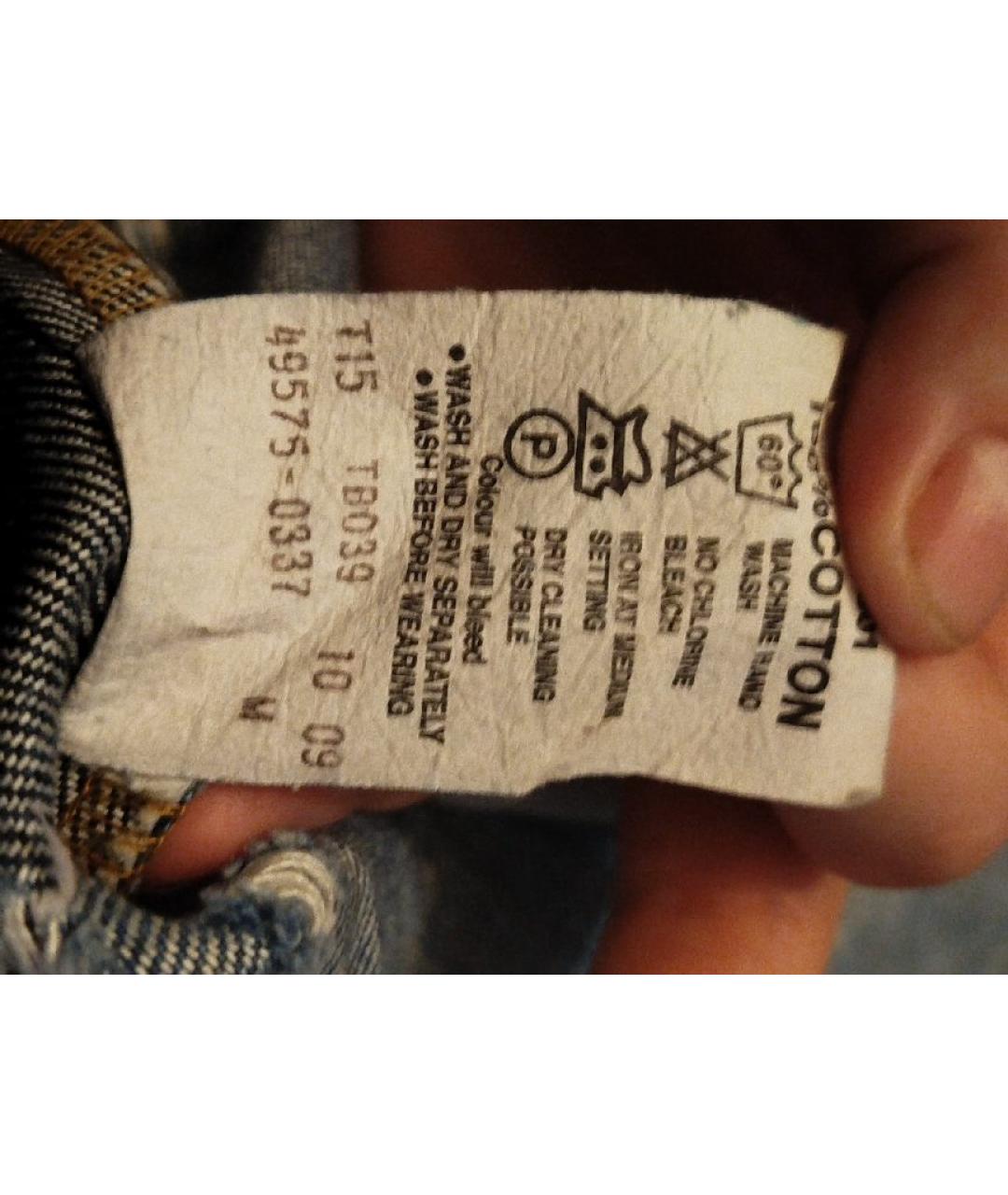 LEVI'S Синяя хлопковая юбка мини, фото 5