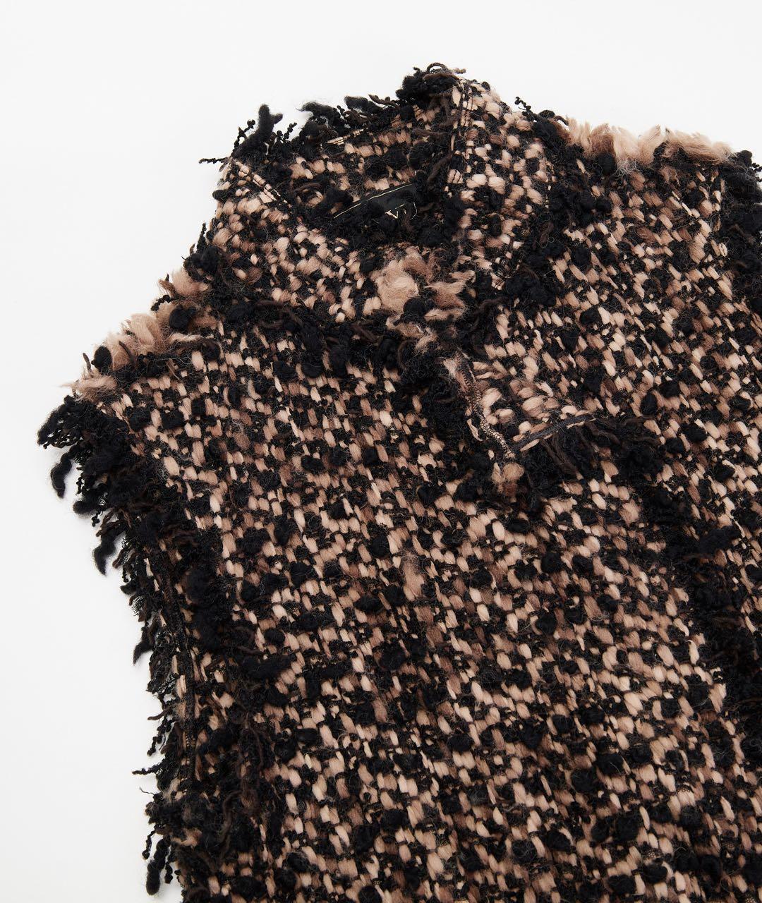 LANVIN Коричневая шерстяная жилетка, фото 3