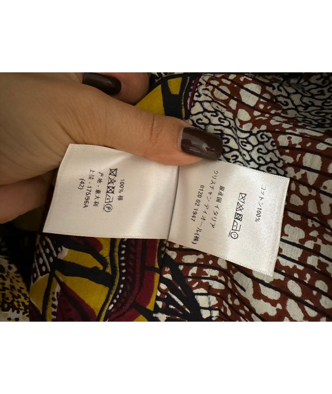 CHRISTIAN DIOR Мульти хлопковый жакет/пиджак, фото 7