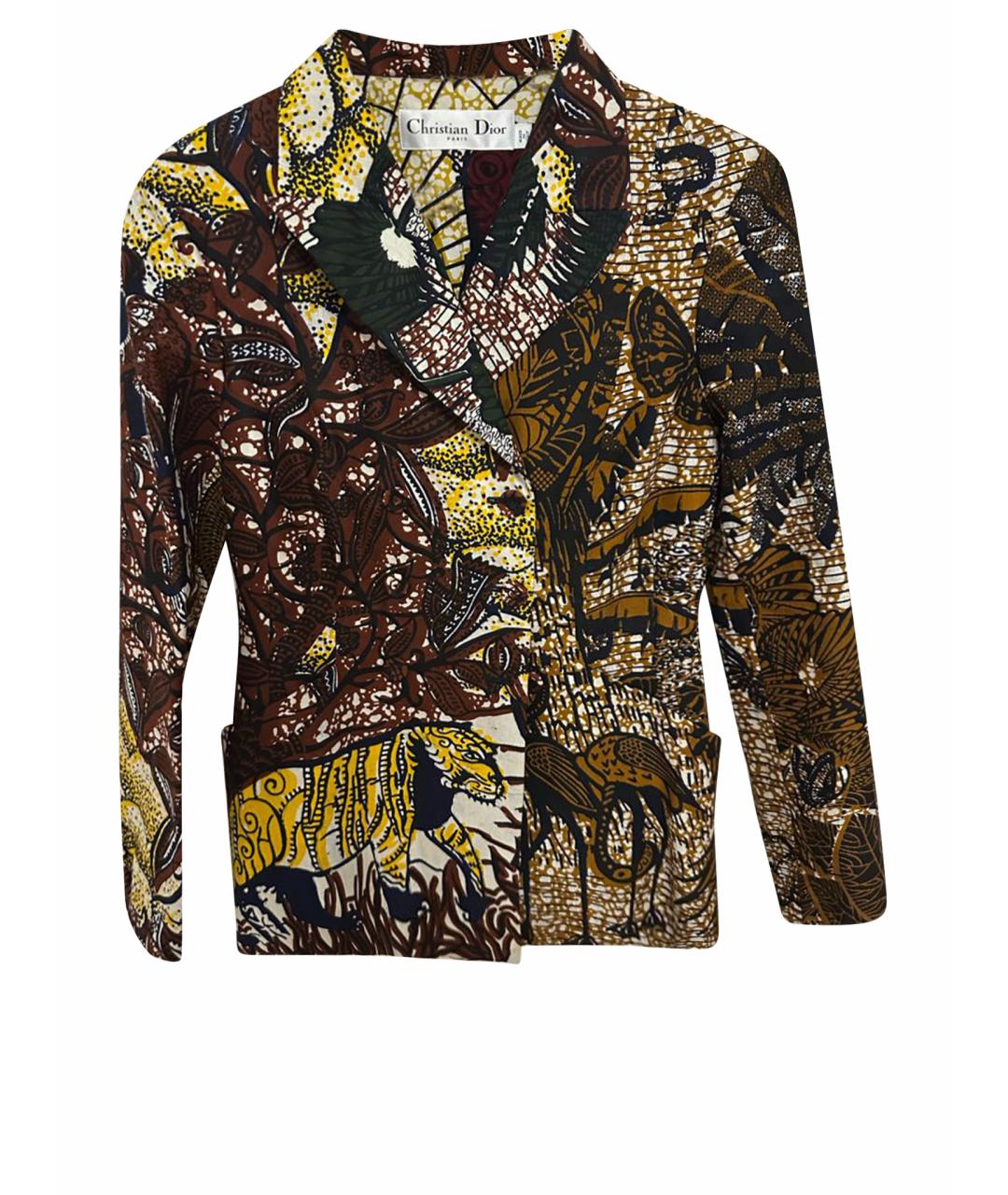 CHRISTIAN DIOR Мульти хлопковый жакет/пиджак, фото 1