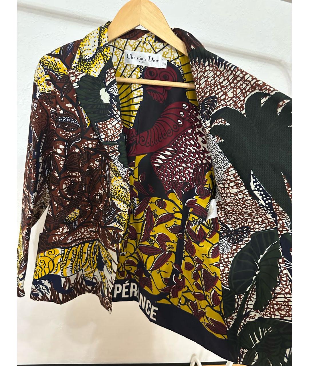 CHRISTIAN DIOR Мульти хлопковый жакет/пиджак, фото 8