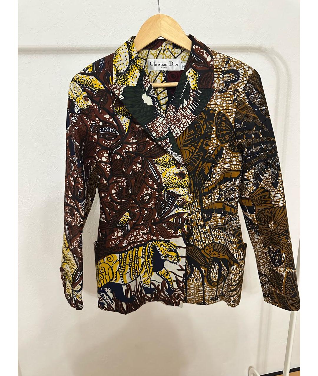 CHRISTIAN DIOR Мульти хлопковый жакет/пиджак, фото 9