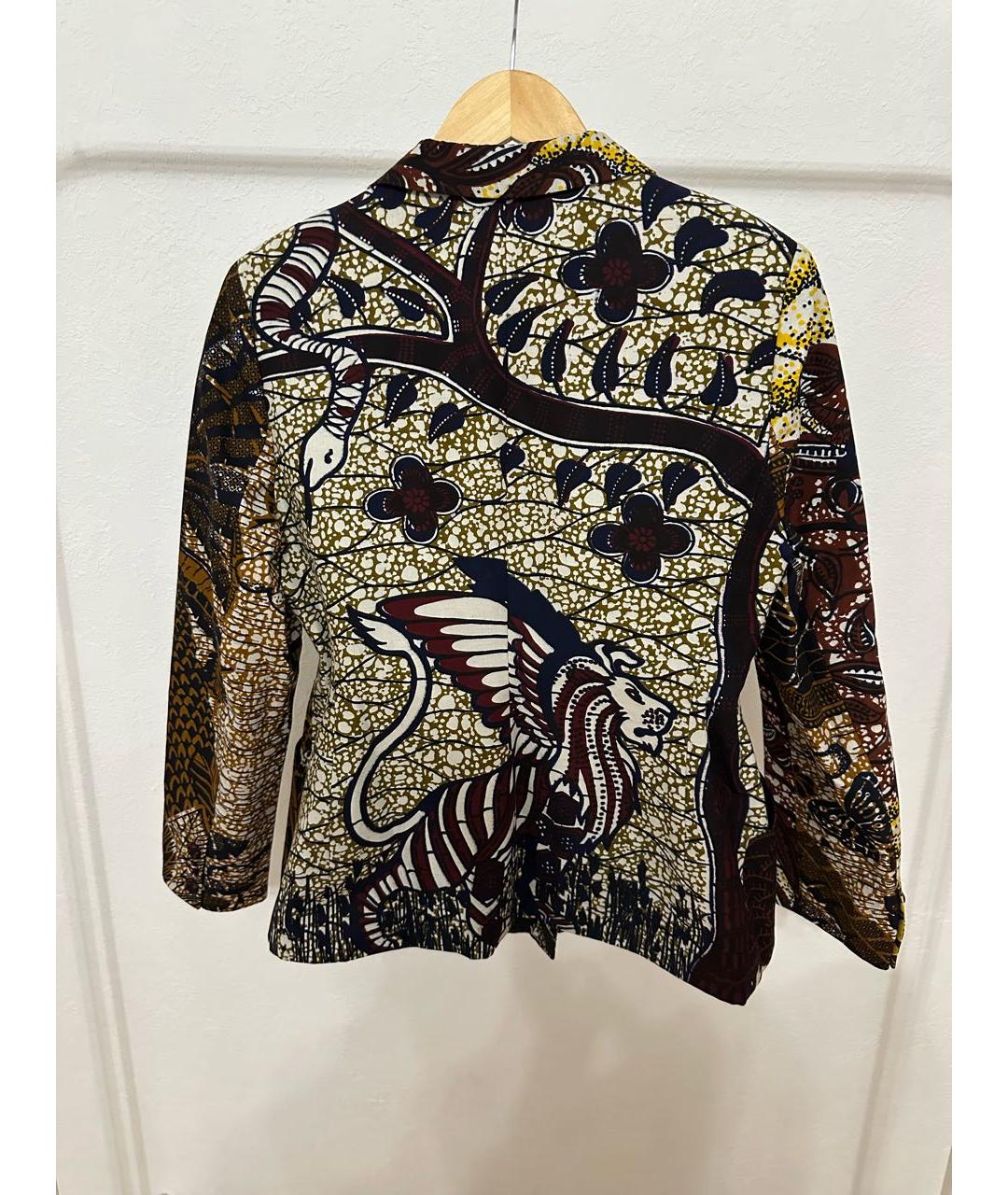 CHRISTIAN DIOR Мульти хлопковый жакет/пиджак, фото 2