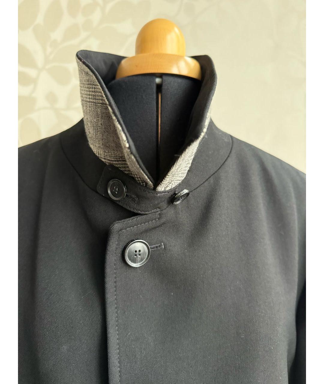 HUGO BOSS Черное шерстяное пальто, фото 3