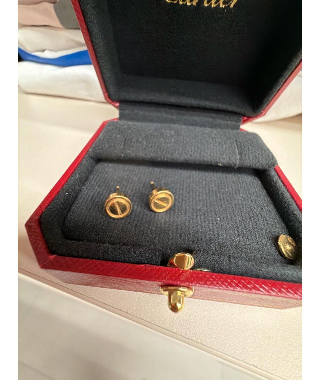 CARTIER Золотые серьги из желтого золота, фото 2