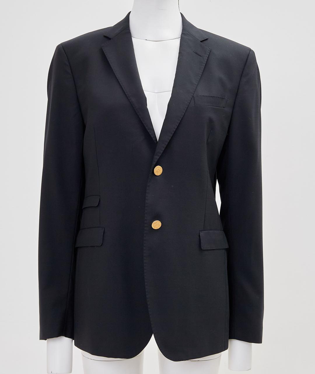 DOLCE&GABBANA Черный шерстяной жакет/пиджак, фото 4