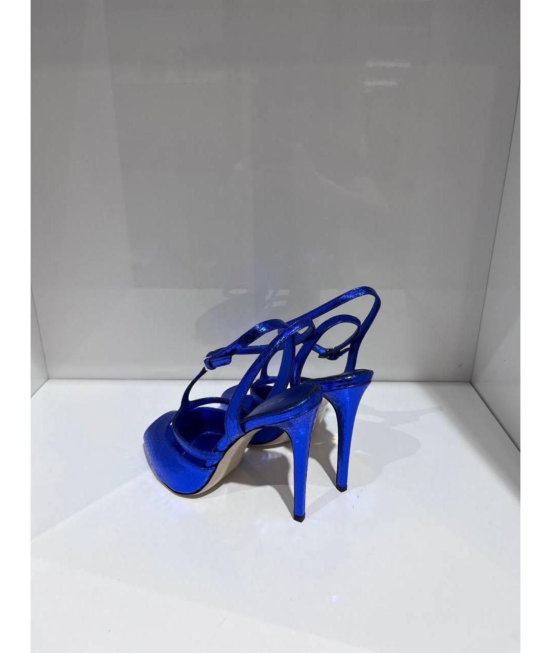 LE SILLA Синие кожаные босоножки, фото 3