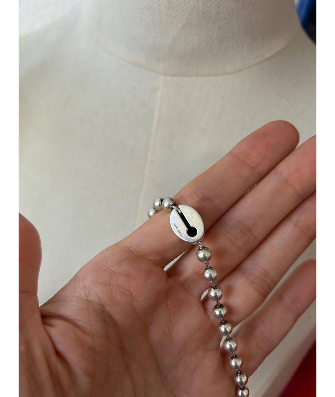 GUCCI Серебряное серебряное колье, фото 5