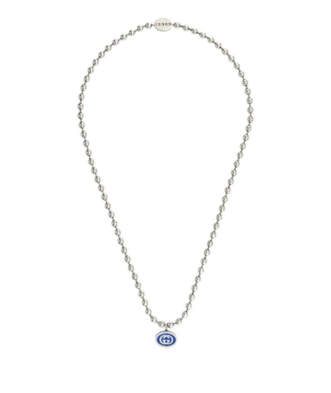 GUCCI Серебряное серебряное колье, фото 1