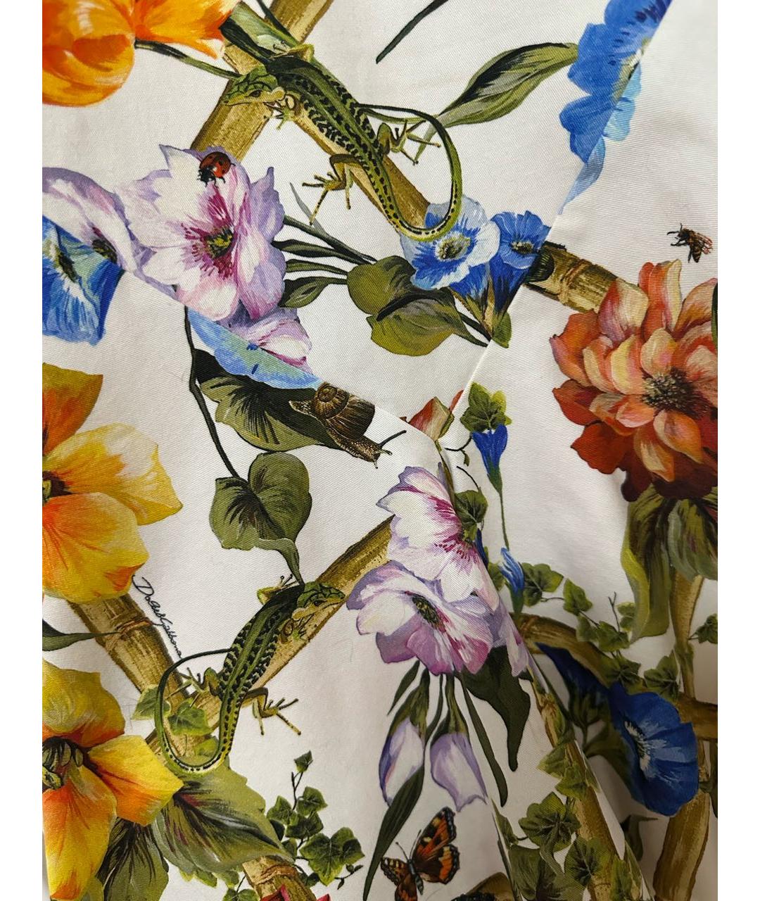 DOLCE&GABBANA Мульти хлопко-эластановый сарафан, фото 4