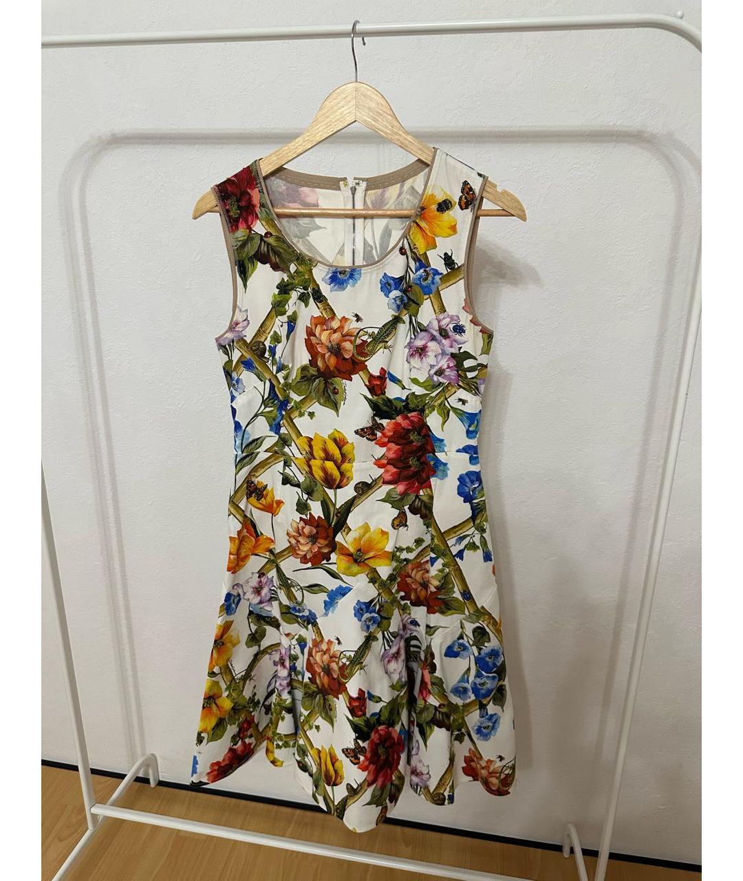 DOLCE&GABBANA Мульти хлопко-эластановый сарафан, фото 6