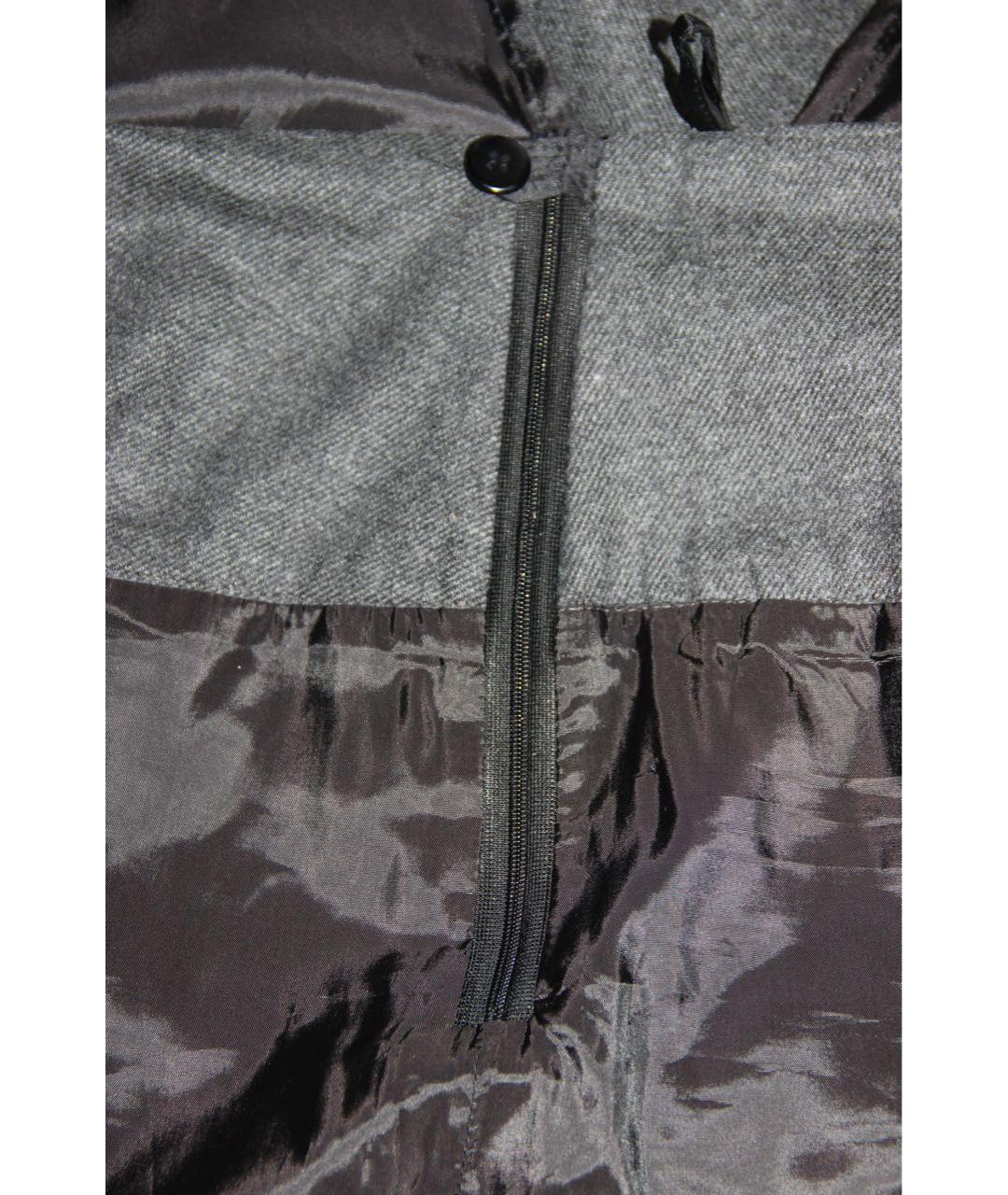 BOGNER Серая шерстяная юбка миди, фото 8