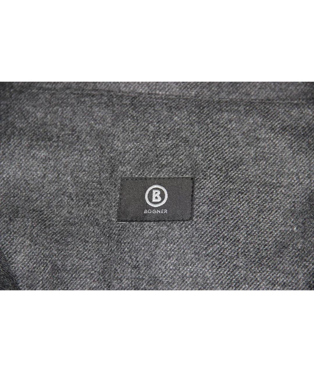 BOGNER Серая шерстяная юбка миди, фото 3