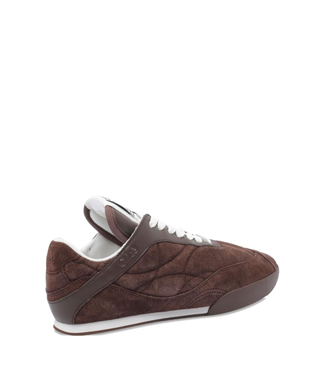 CHLOE Коричневые замшевые кроссовки, фото 2